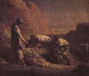 Jean Francois Millet Pick up wheat oil painting reproduction